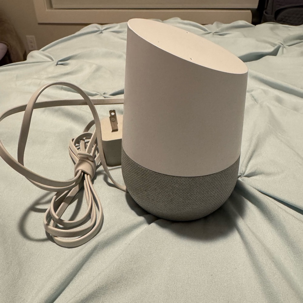 Google Home Smart Speaker & Google Assistant, Light Grey & White